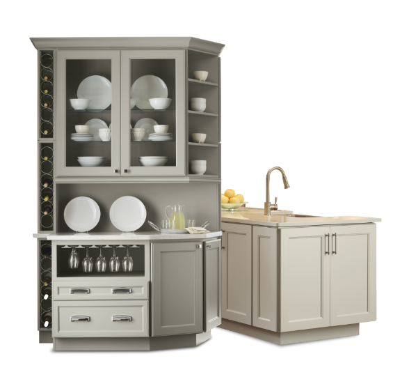 Renovated kitchen cabinet storage