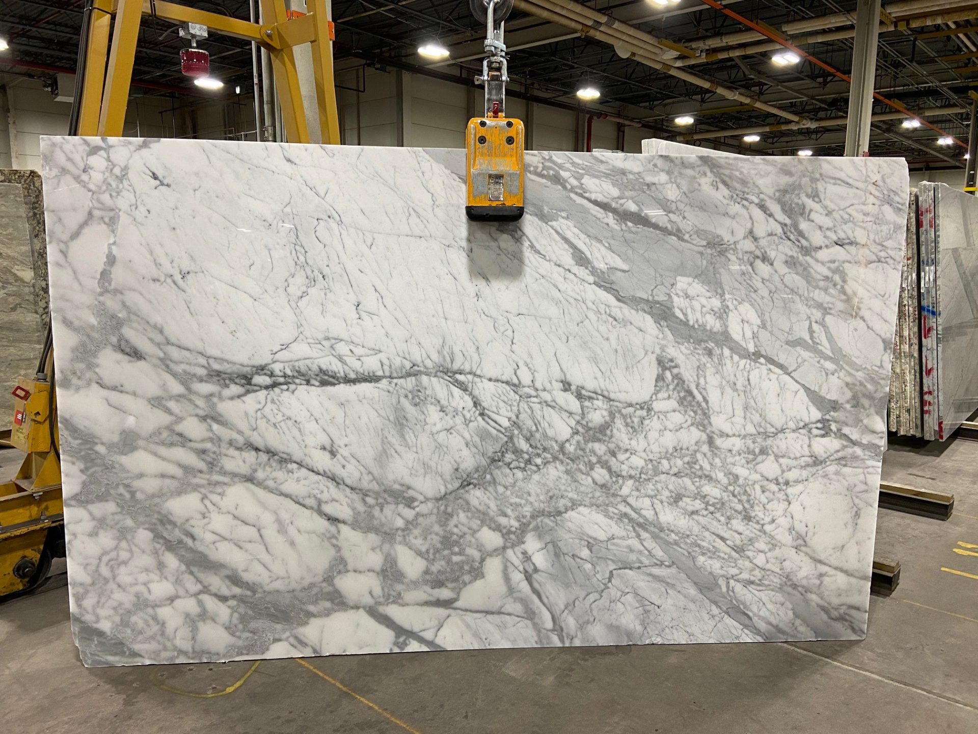 slab of calacatta belgia marble countertop
