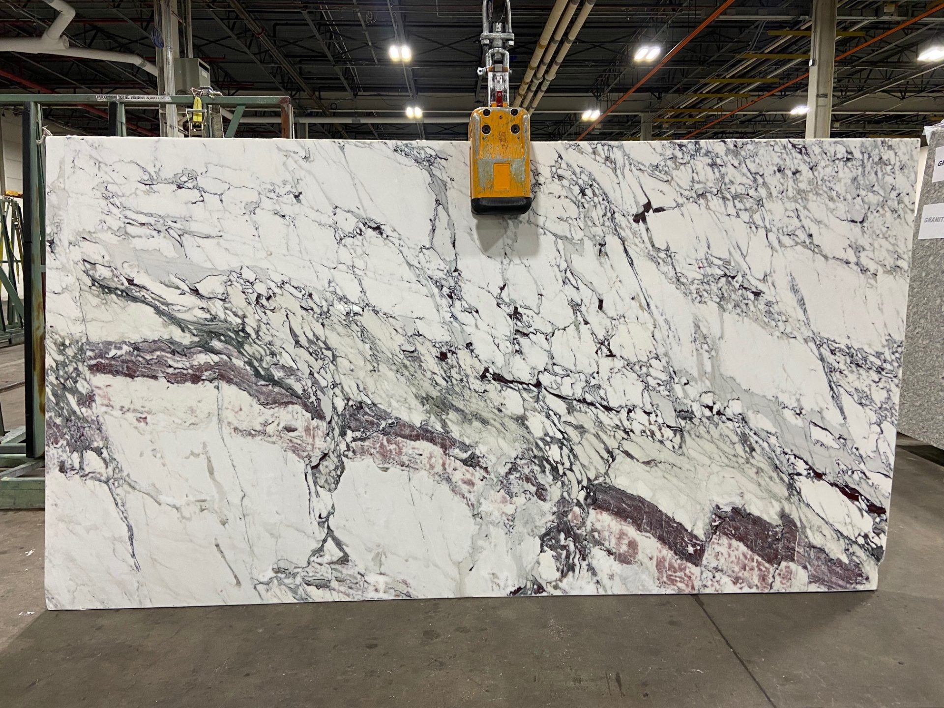 slab of calacatta capri marble countertop