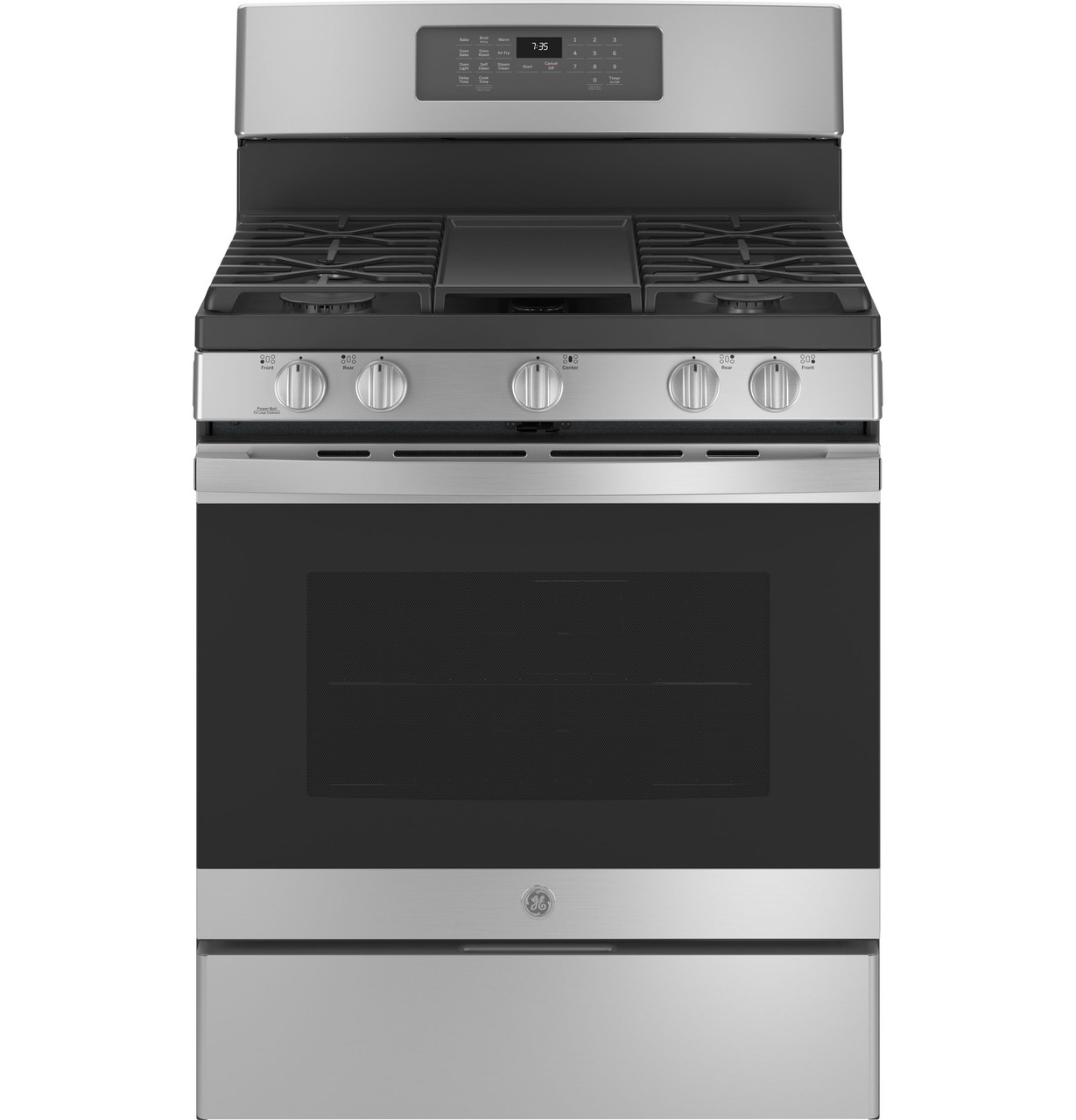 GE 30 inch free standing gas convection range