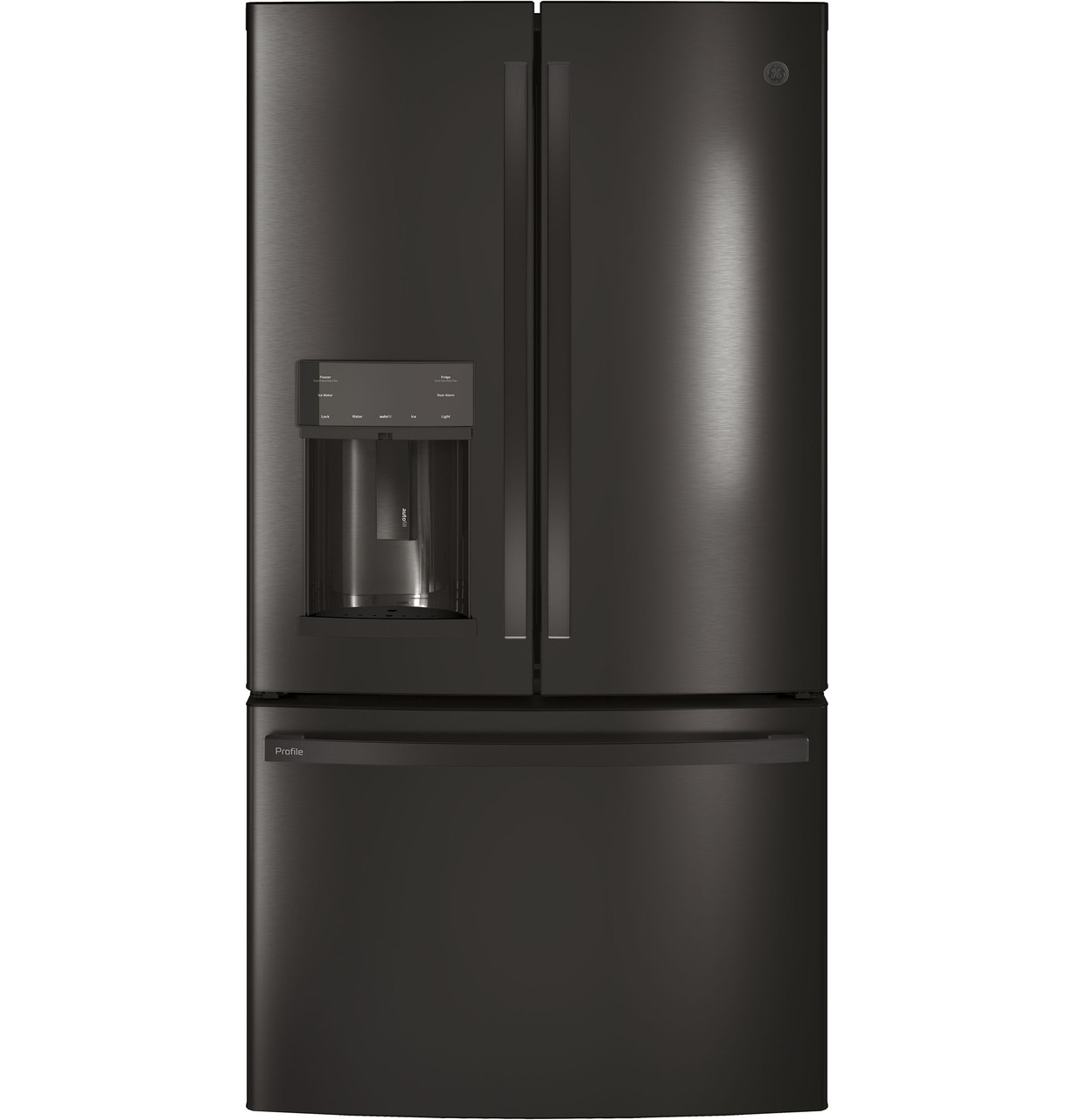 GE black profile energy star 22.1 french door refrigerator
