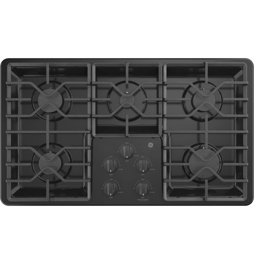 GE built-in gas cooktop with dishwasher safe grates