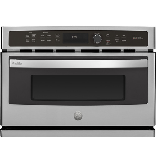 GE single wall oven with advantium technology