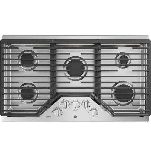 GE profile 36 built in gas cooktop with five burners