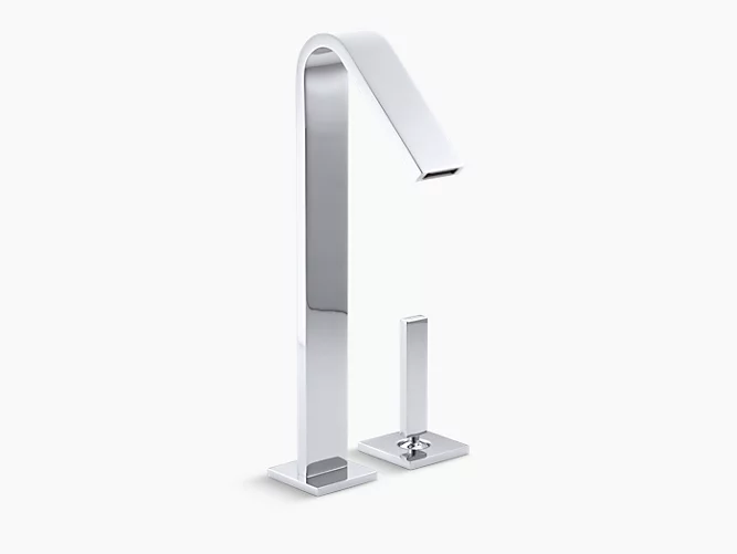 Loure tall single handle bathroom sink faucet with lever handle