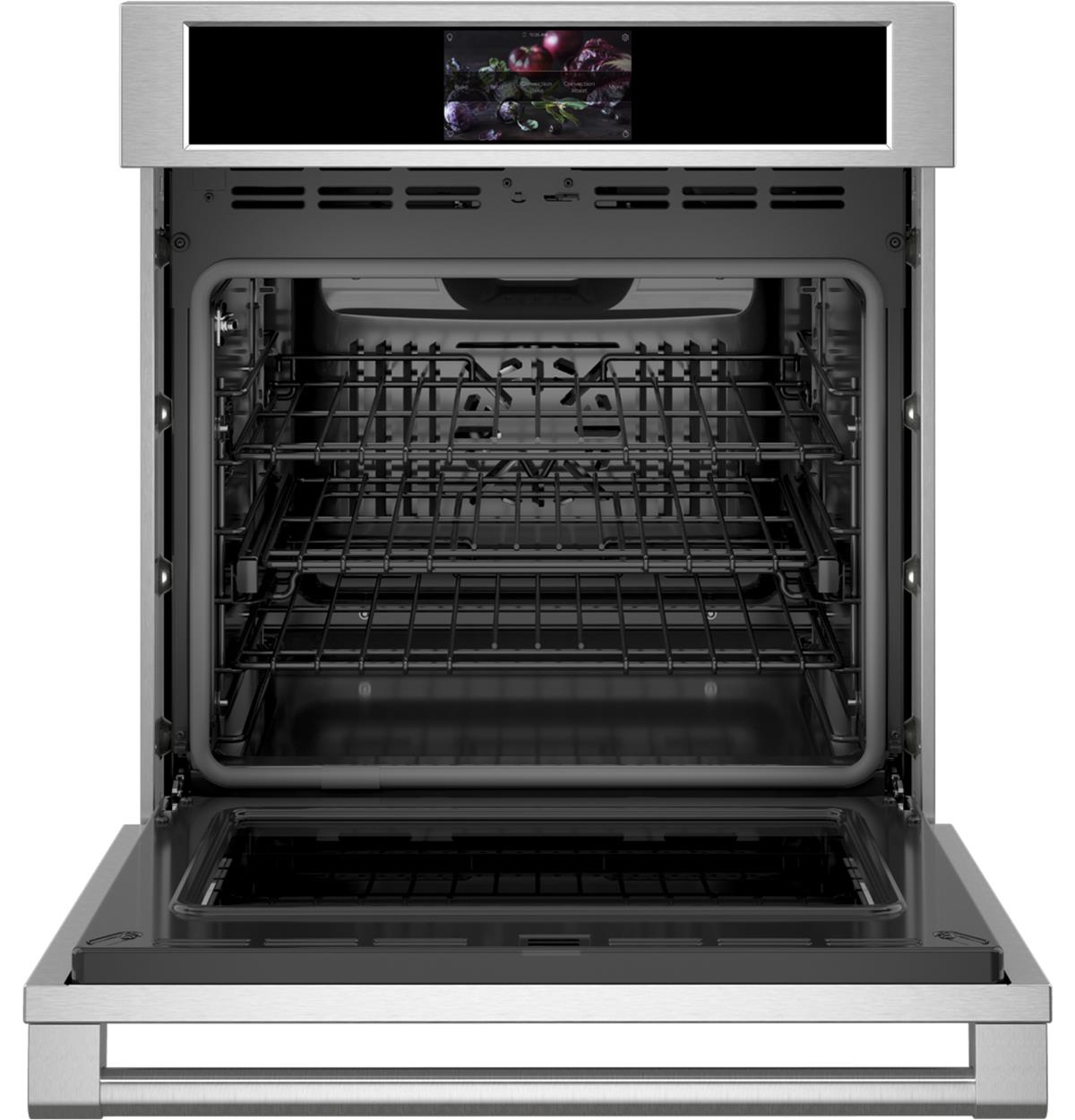 Monogram smart electric convection single wall oven from the Statement Collection.