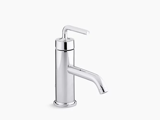 Purist single handle bathroom sink faucet