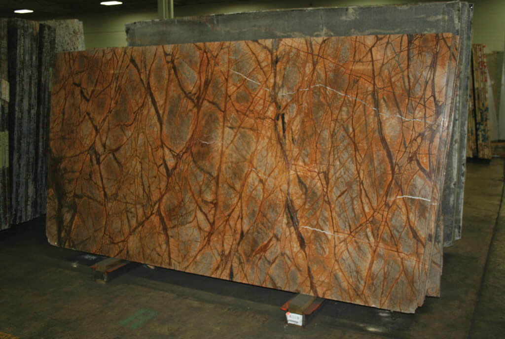 Rainforrest brown marble countertop