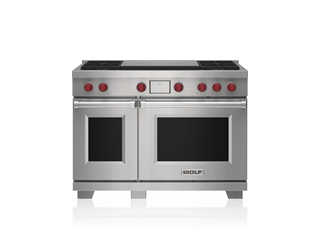 Wolf 4 burner dual fuel range oven and cooktop