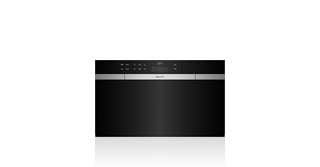 Wolf M-Series contemporary black glass convection steam oven