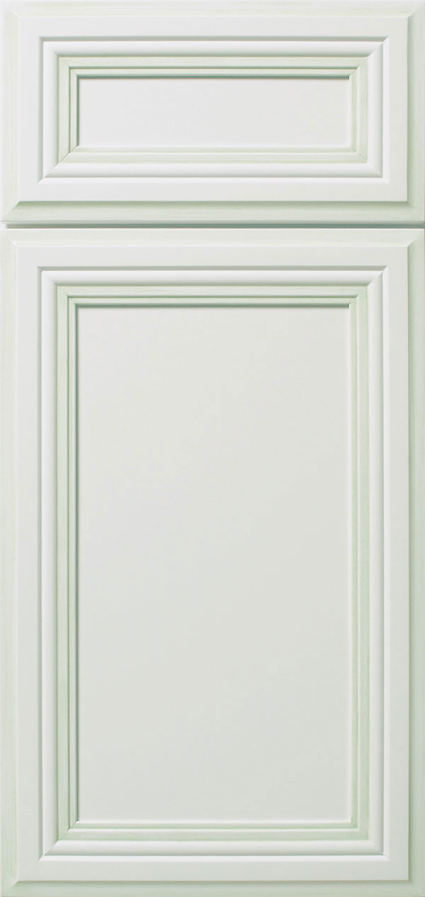 Heritage Maple Pure White Flat Panel Cabinet Door