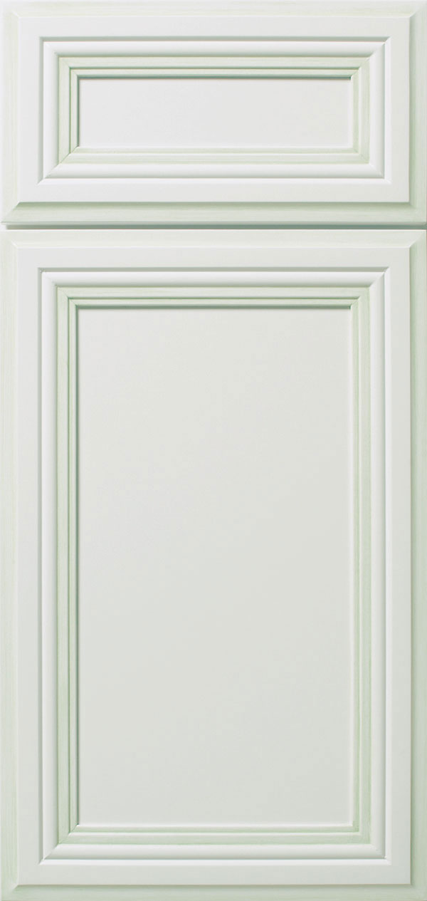 Heritage Maple Pure White Flat Panel Cabinet Door