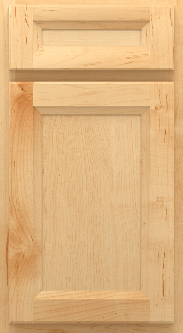 Lautner 5 pc Maple Recessed Panel Cabinet Door Natural