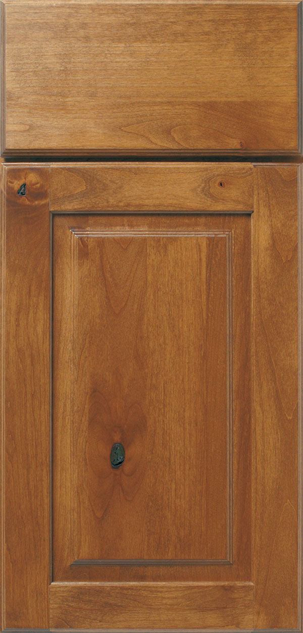 Portage Rustic Alder Sage Raised Panel Cabinet Door