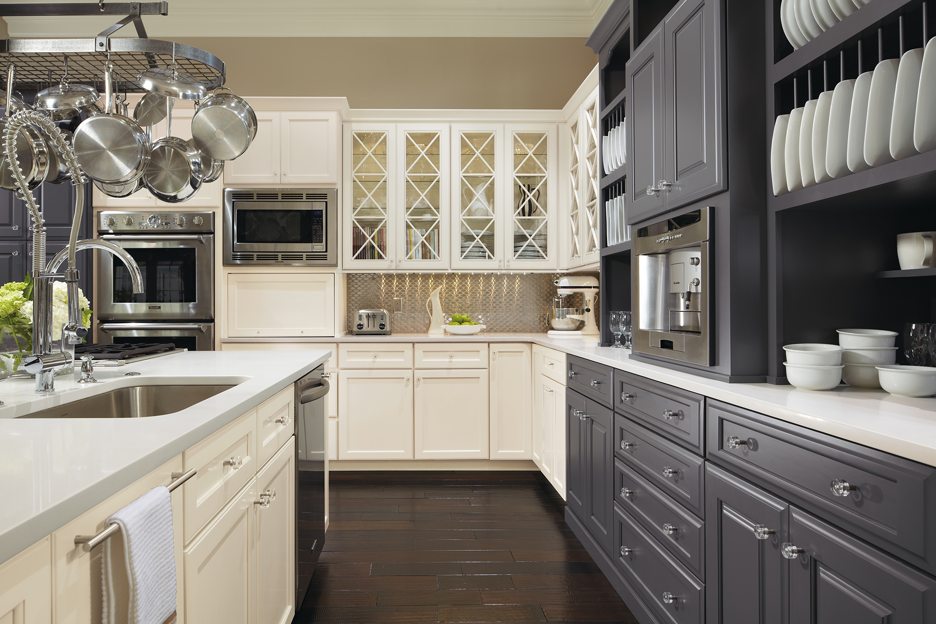 grey kitchen cabinets